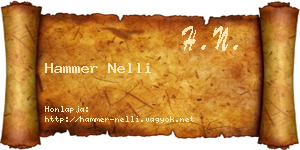Hammer Nelli névjegykártya
